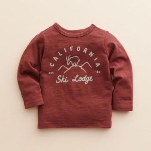 NEW Lauren Conrad Ski Lodge Long Sleeve and GYMBOREE “Oh Boy” Graphic Onesie